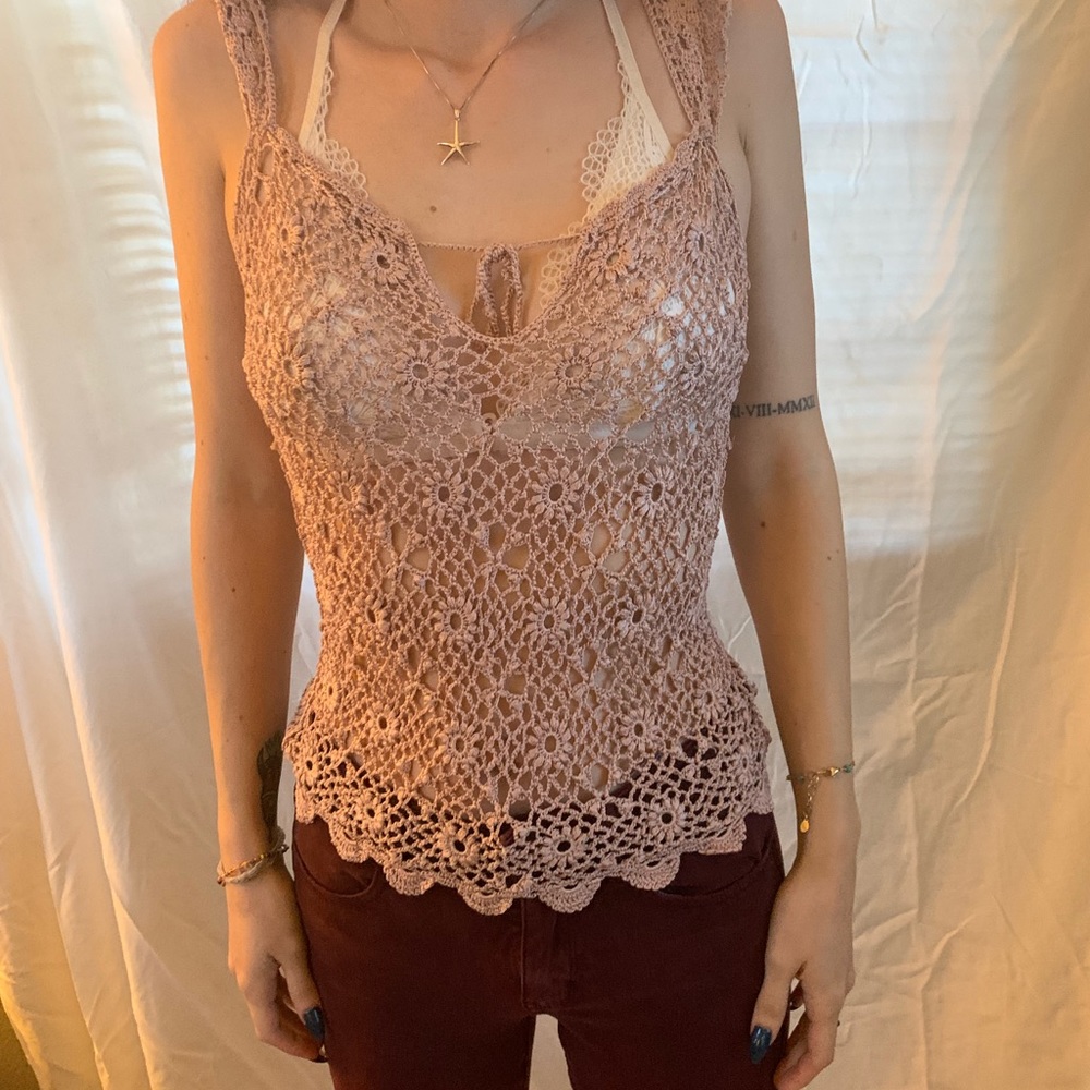 Crotchet Top in Size Small